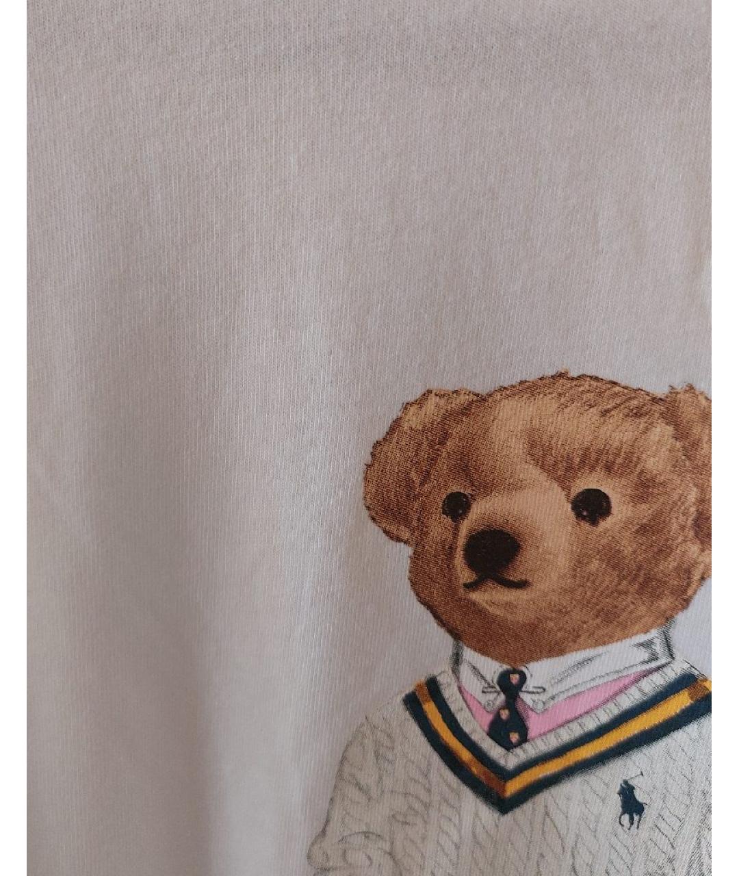 POLO RALPH LAUREN Белая хлопковая футболка, фото 4