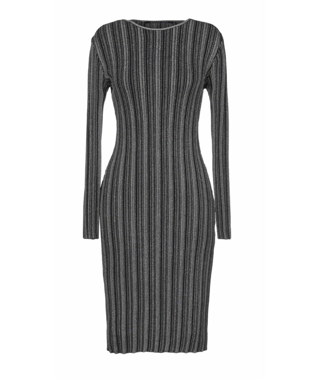 ANTONINO VALENTI Серебряное вискозное платье, фото 1