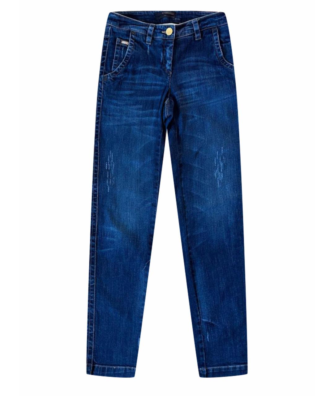 SEVENTY Темно-синие хлопко-эластановые прямые джинсы, фото 1