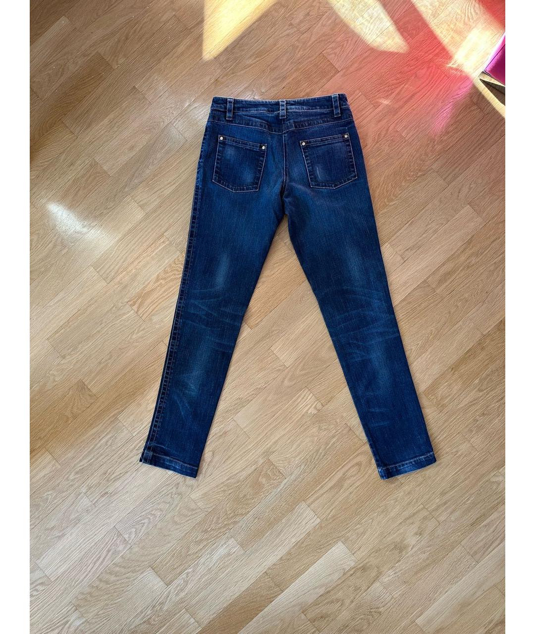 SEVENTY Темно-синие хлопко-эластановые прямые джинсы, фото 2