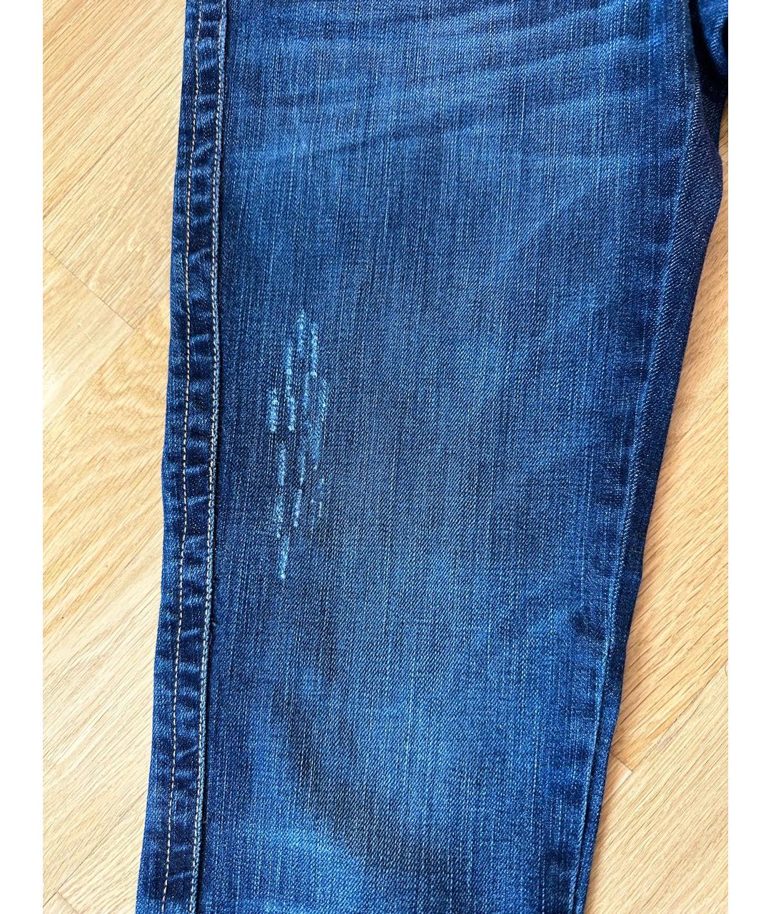 SEVENTY Темно-синие хлопко-эластановые прямые джинсы, фото 5