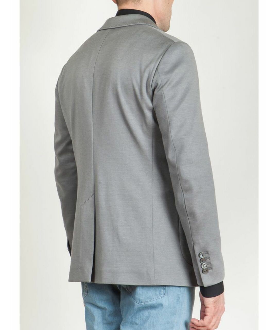 BRIONI Серый шелковый пиджак, фото 4