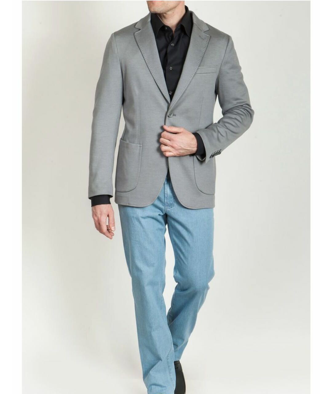 BRIONI Серый шелковый пиджак, фото 3