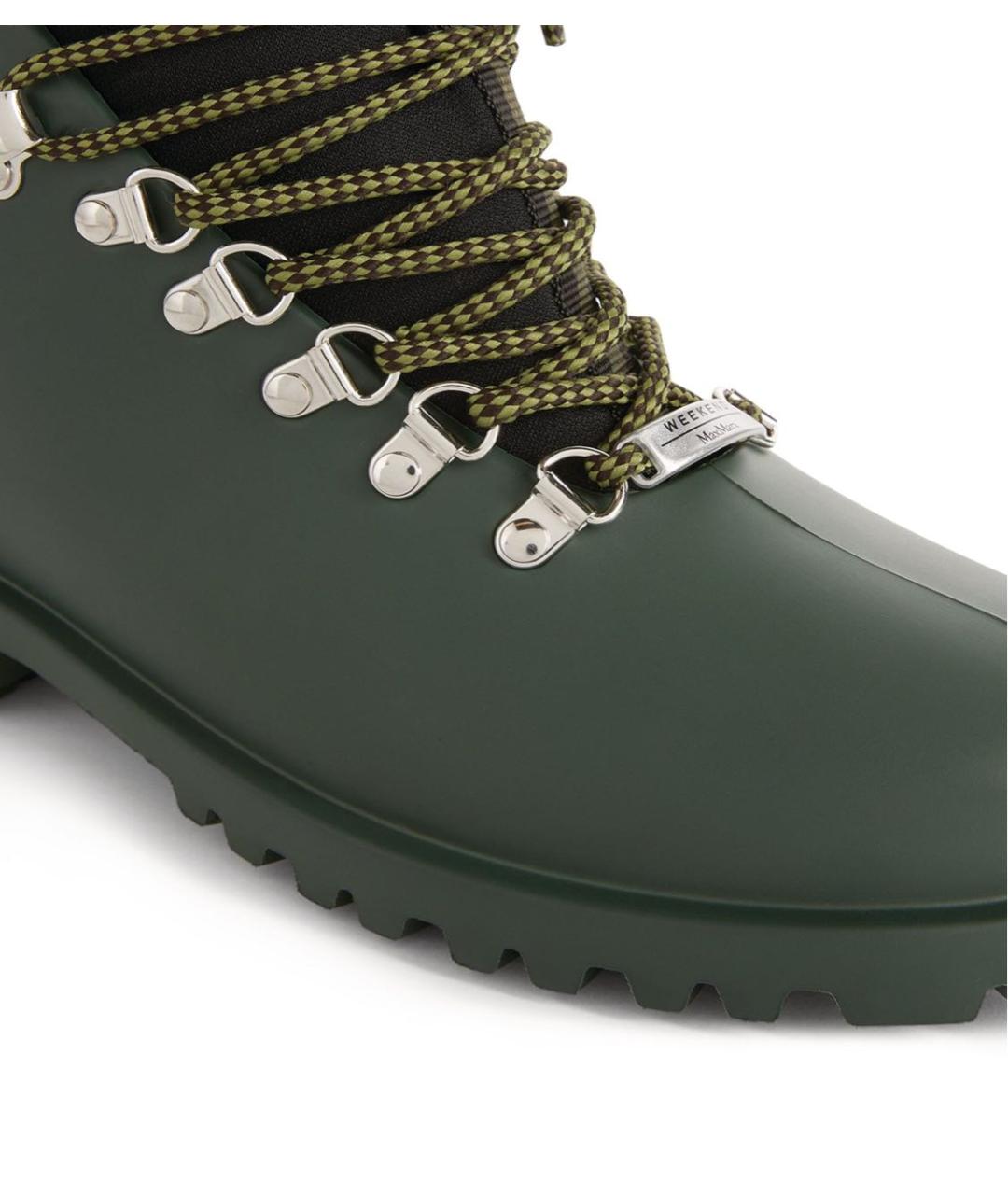 WEEKEND MAX MARA Зеленые резиновые ботинки, фото 3
