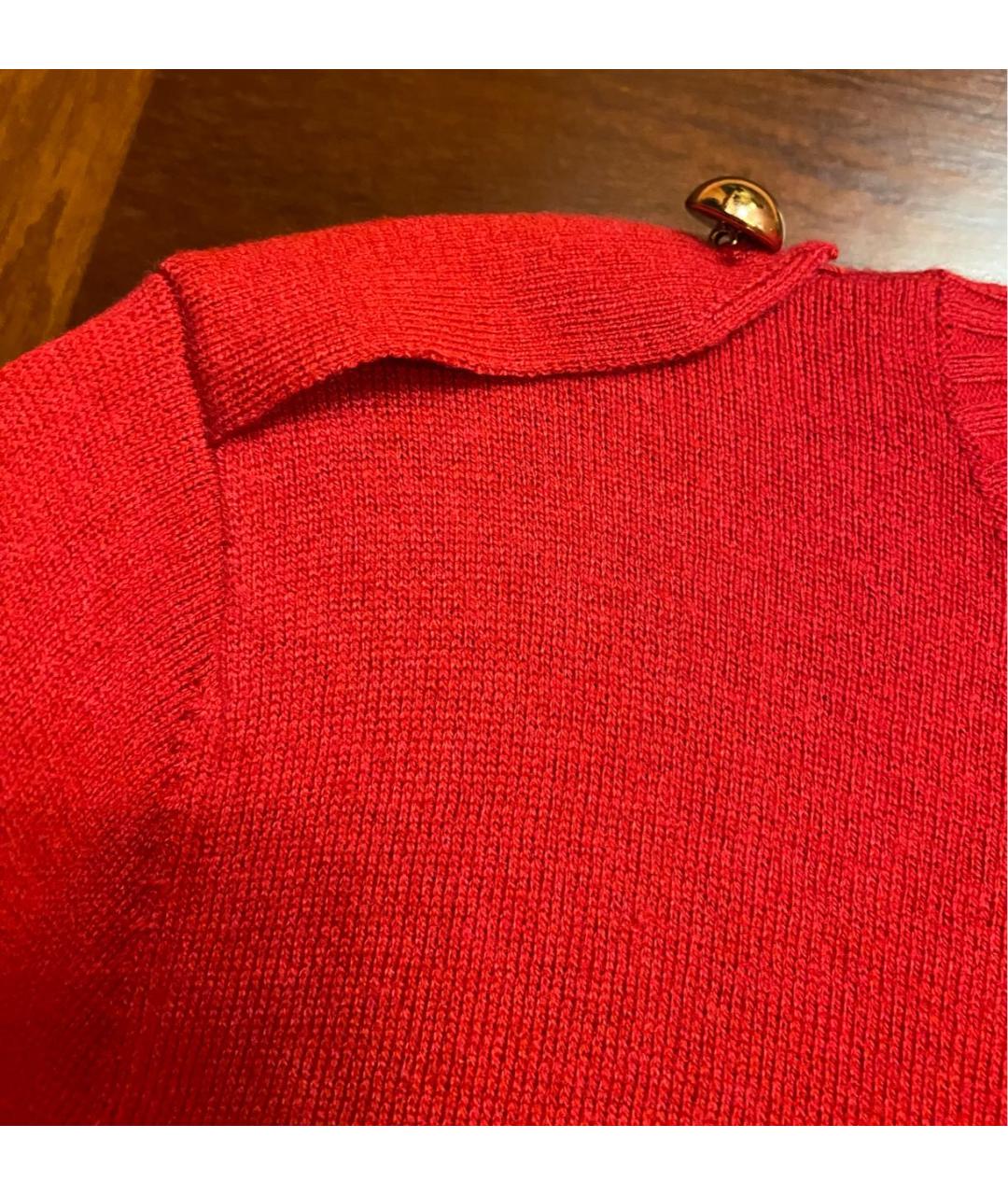ARMANI JEANS Красный полиамидовый джемпер / свитер, фото 4