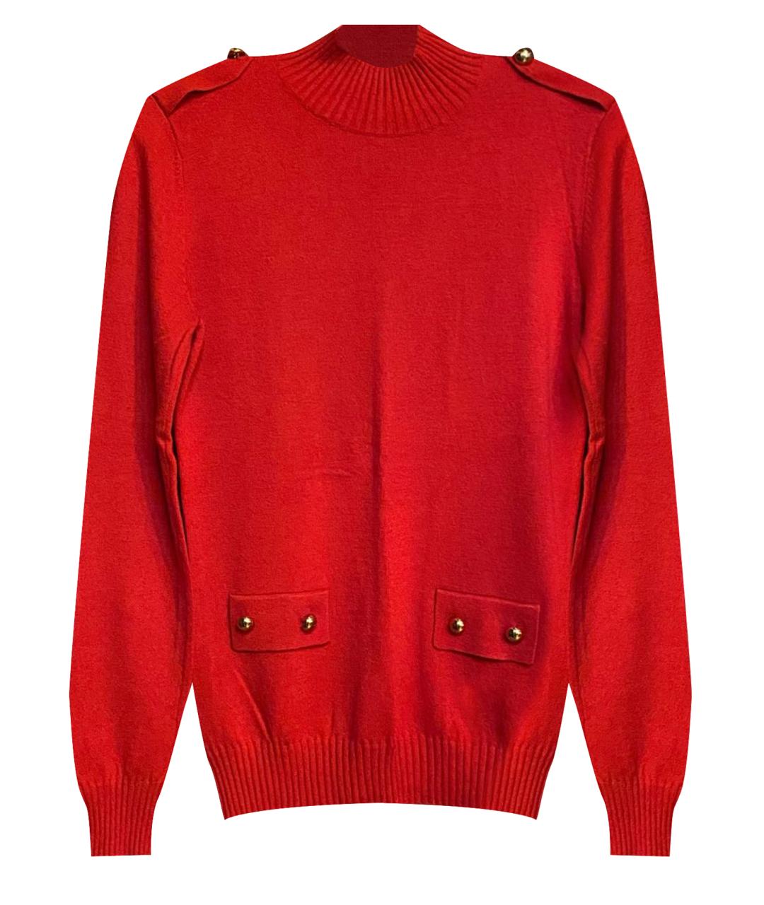 ARMANI JEANS Красный полиамидовый джемпер / свитер, фото 1