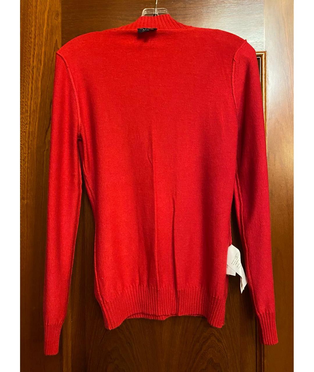 ARMANI JEANS Красный полиамидовый джемпер / свитер, фото 5