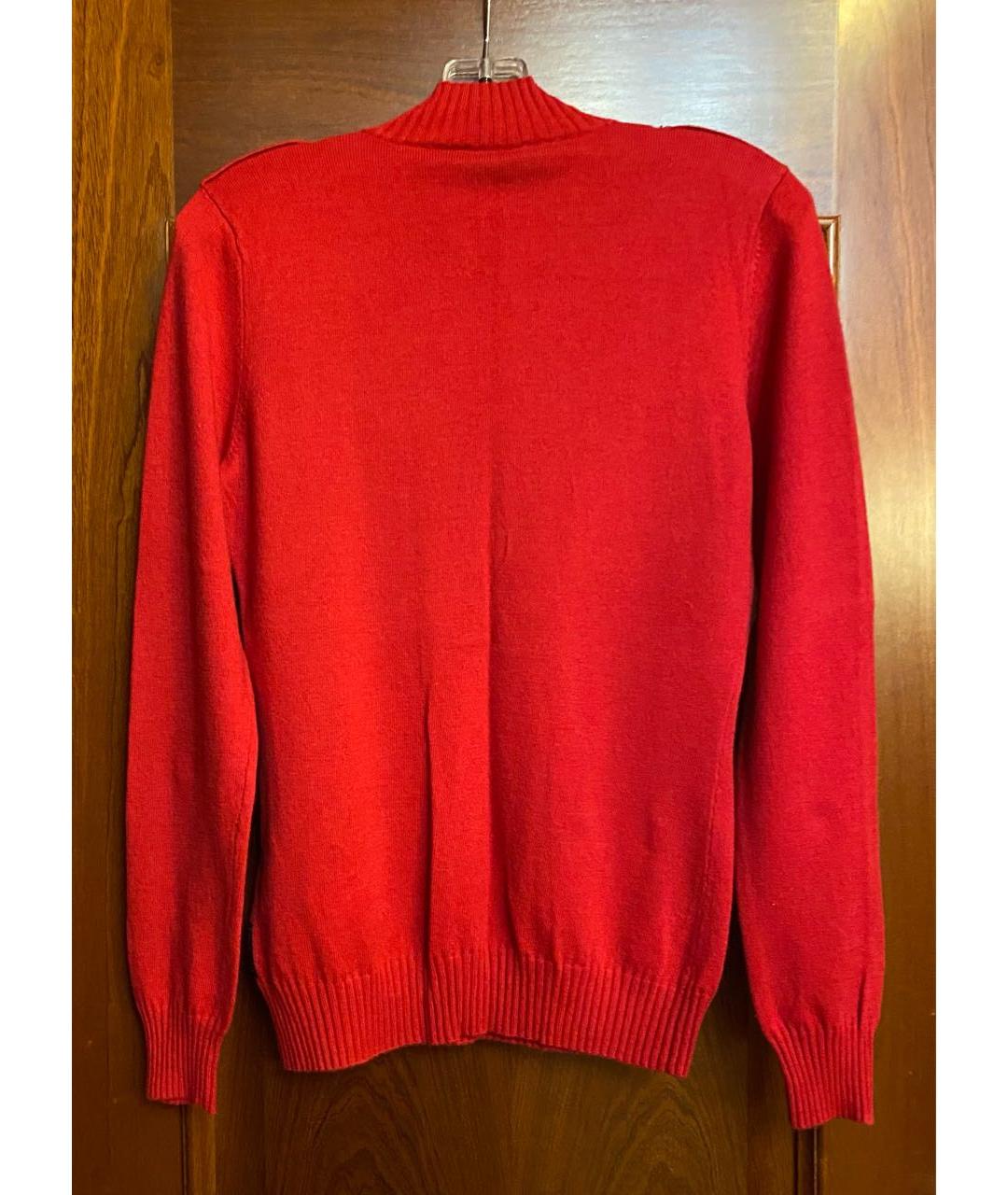 ARMANI JEANS Красный полиамидовый джемпер / свитер, фото 2