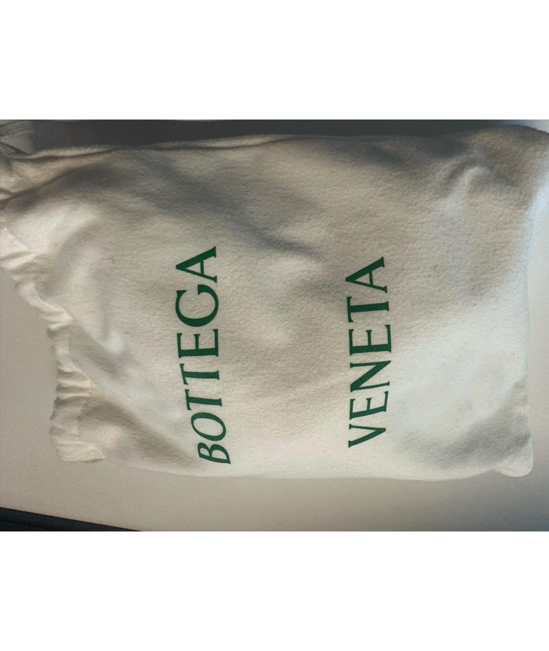 BOTTEGA VENETA Белая кожаная сумка через плечо, фото 7