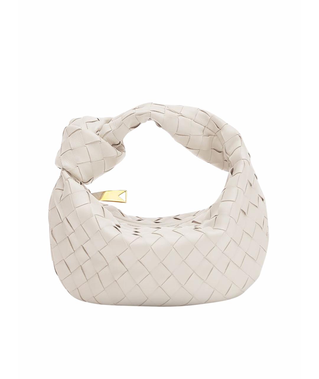 BOTTEGA VENETA Белая кожаная сумка через плечо, фото 1