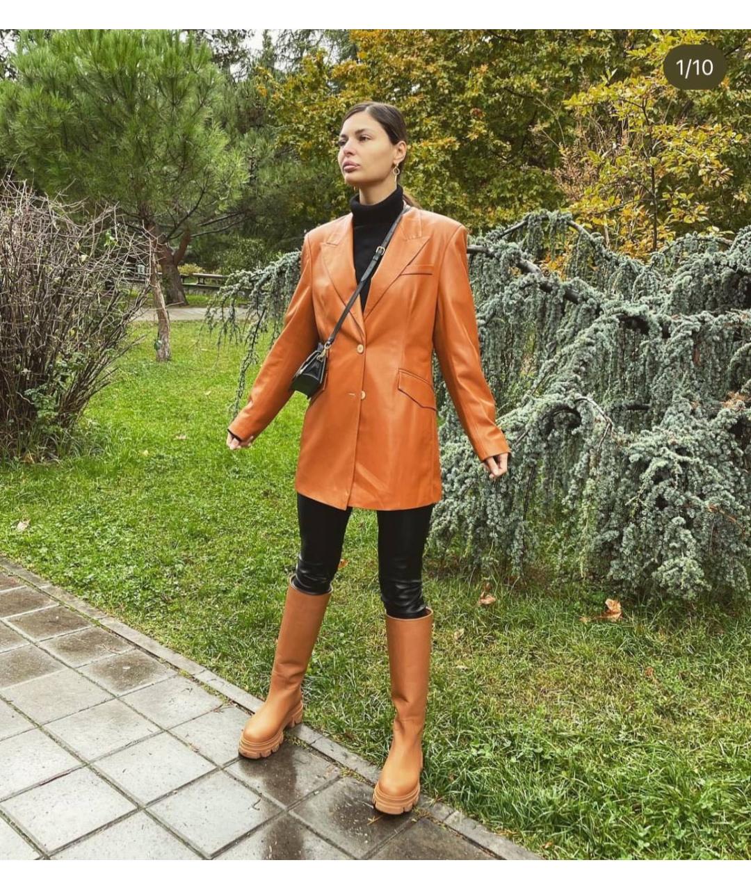 NANUSHKA Оранжевый жакет/пиджак, фото 4