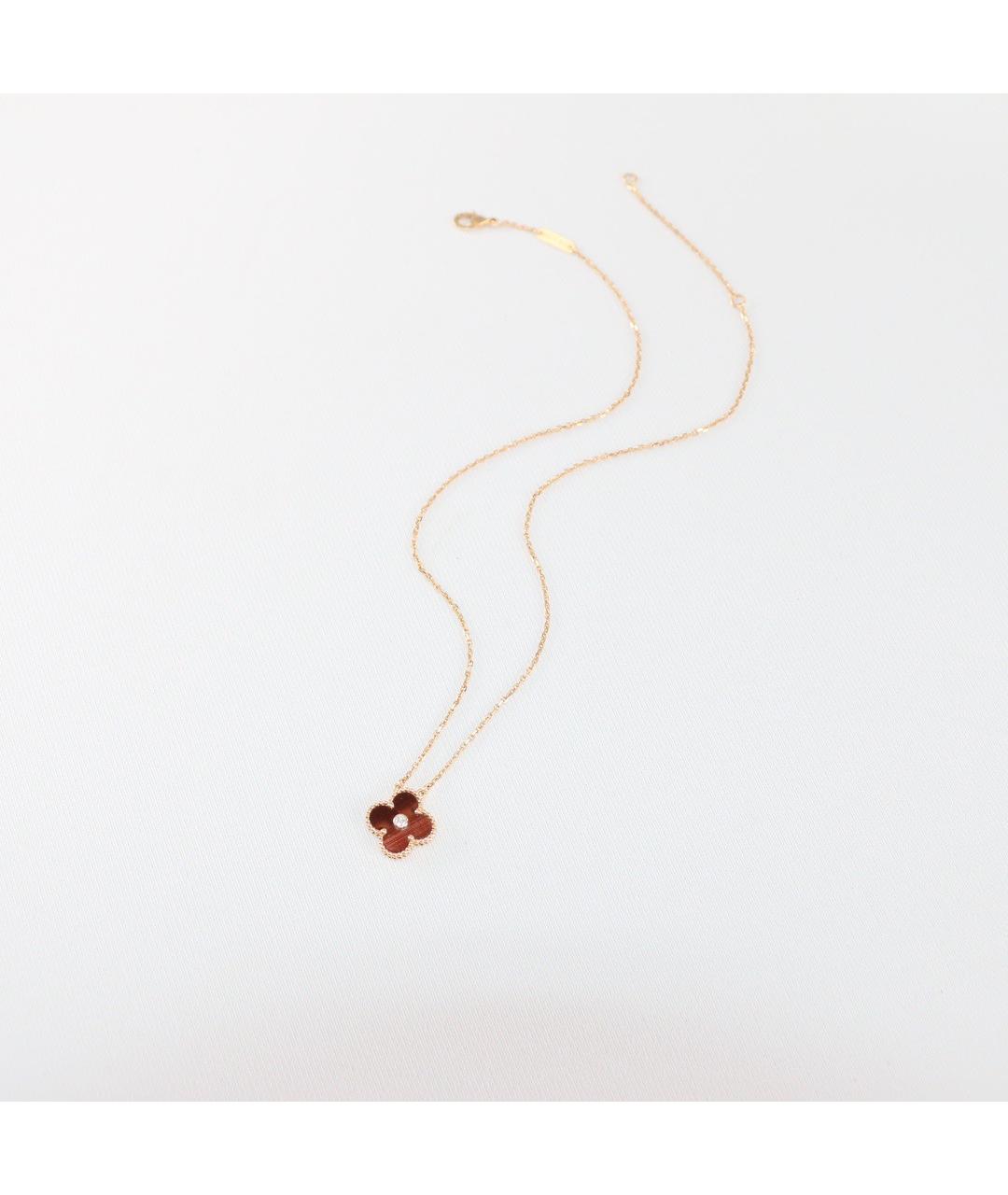 VAN CLEEF & ARPELS Бордовая подвеска из розового золота, фото 2