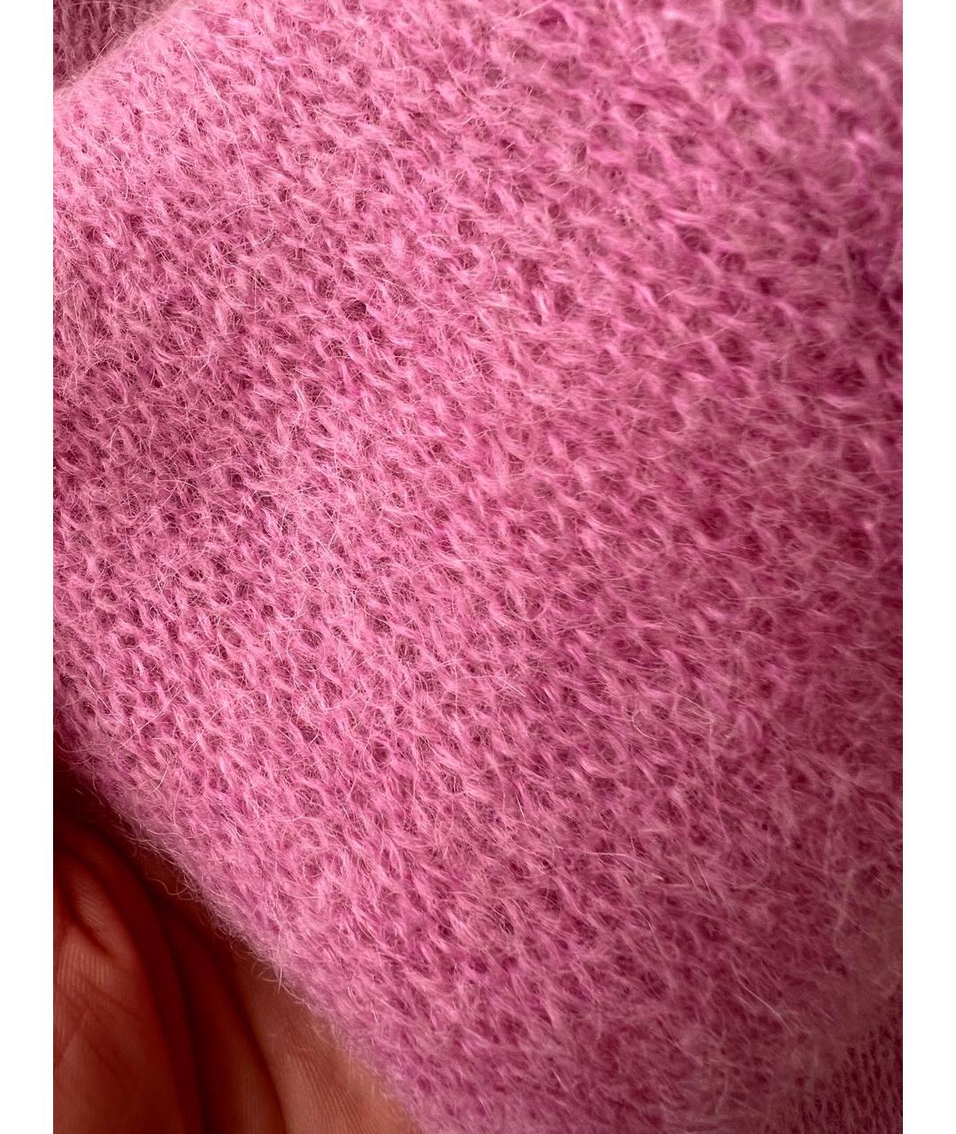 ERIKA CAVALLINI Розовый шерстяной джемпер / свитер, фото 4