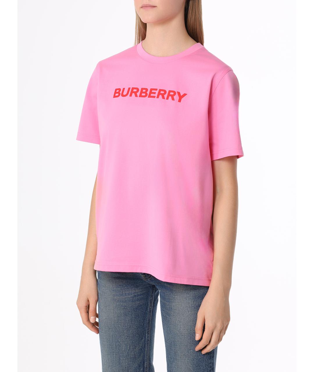 Burberry pink shop t shirt