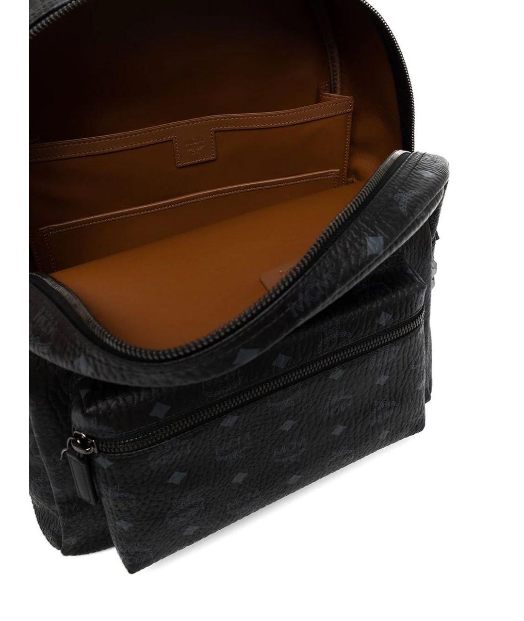 MCM Черный кожаный портфель, фото 8