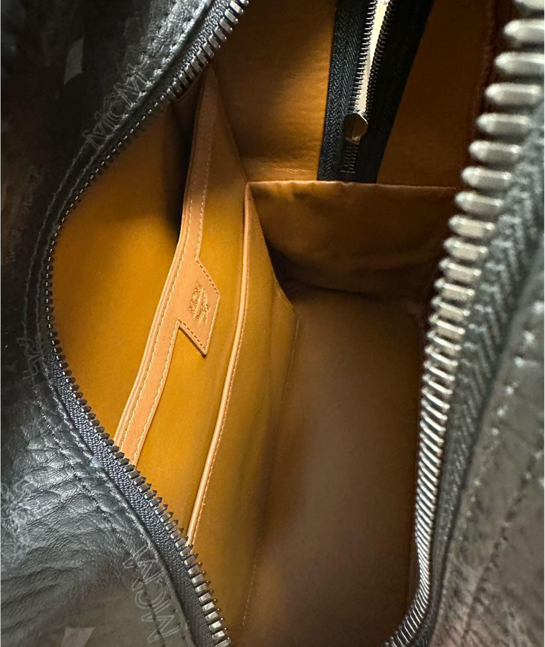 MCM Черный кожаный портфель, фото 3