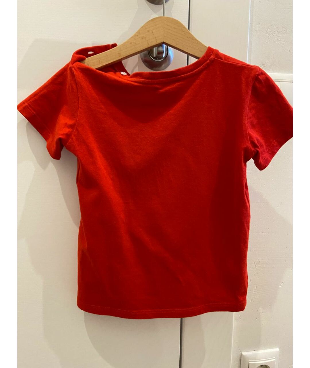 GUCCI KIDS Красная хлопковая детская футболка, фото 2