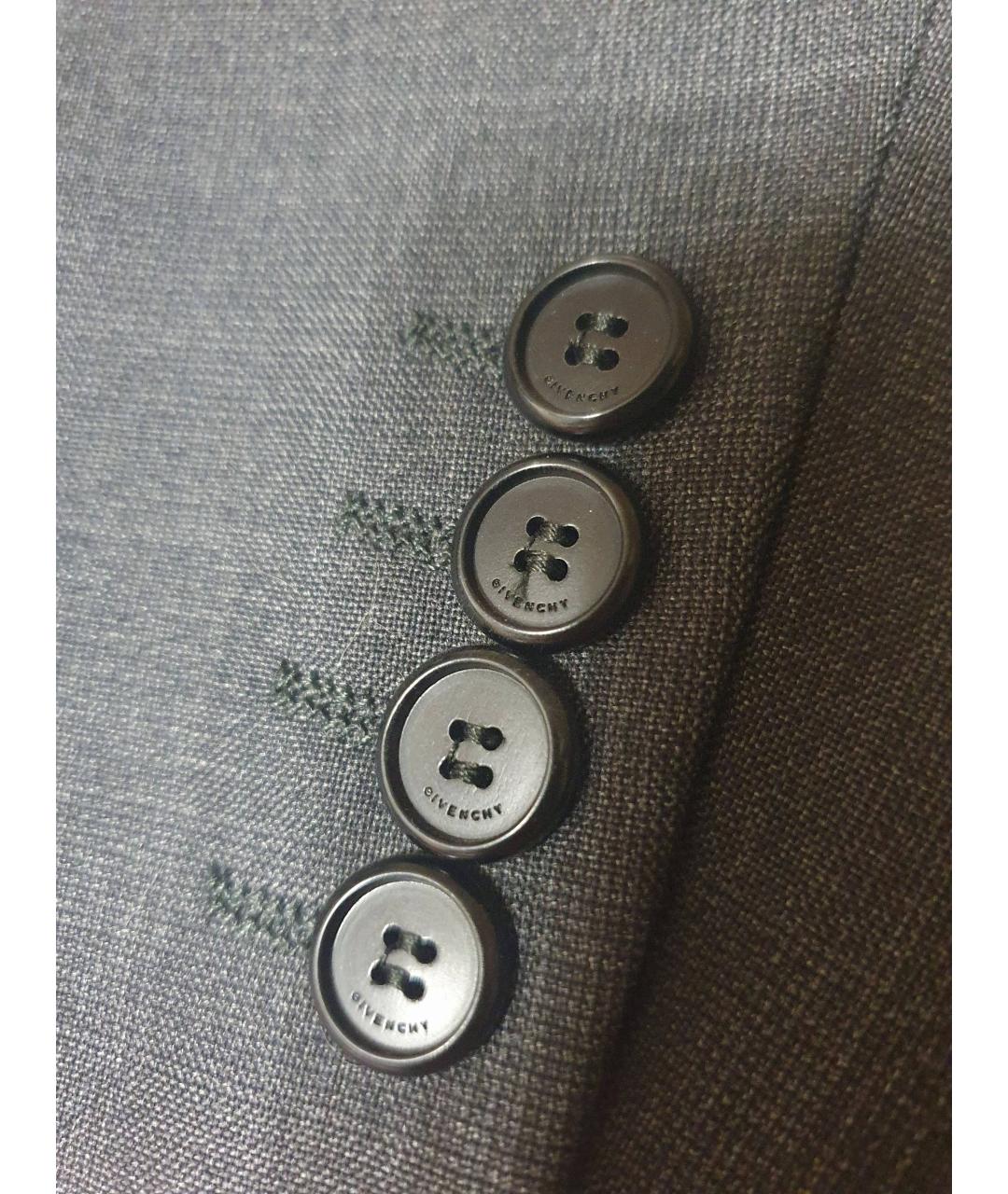 GIVENCHY Серый шерстяной пиджак, фото 6