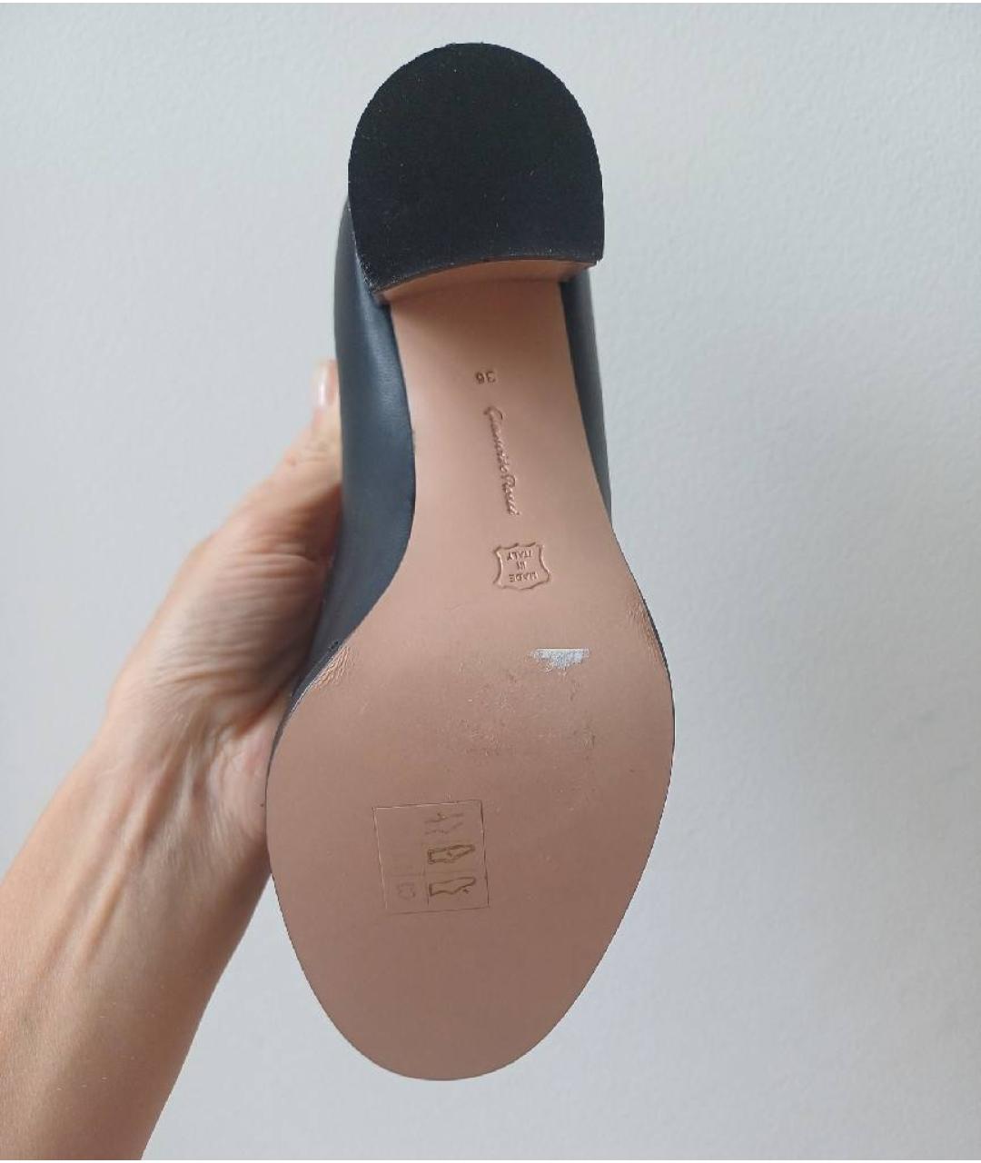 GIANVITO ROSSI Черные кожаные туфли, фото 5