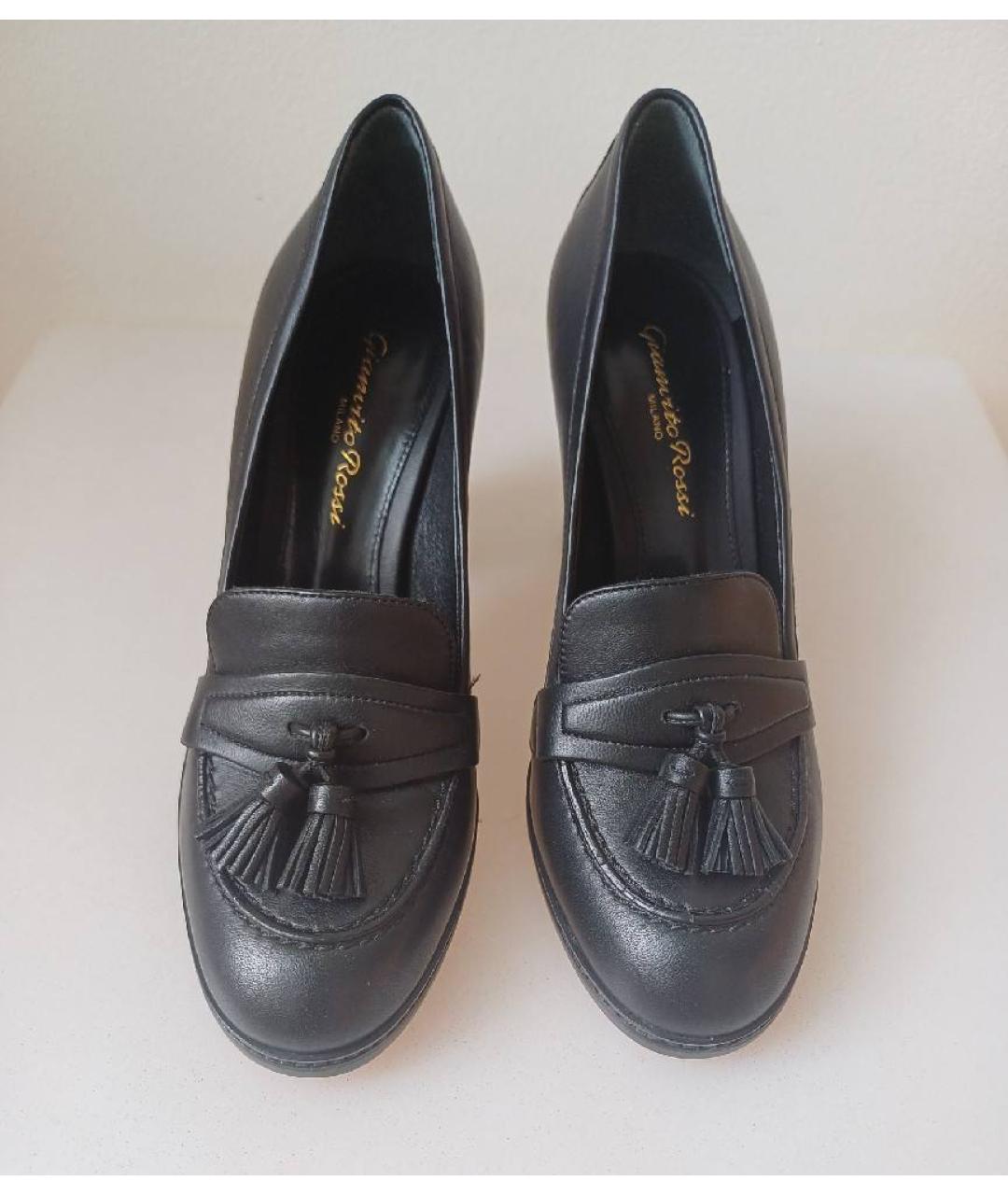 GIANVITO ROSSI Черные кожаные туфли, фото 2