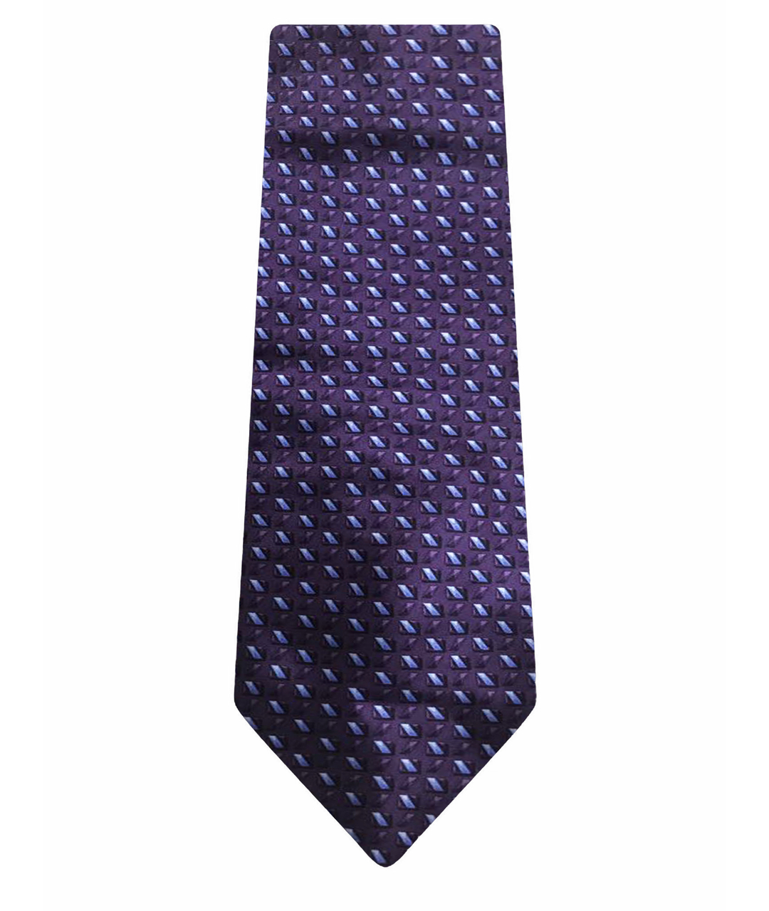 ZILLI Фиолетовый шелковый галстук, фото 1
