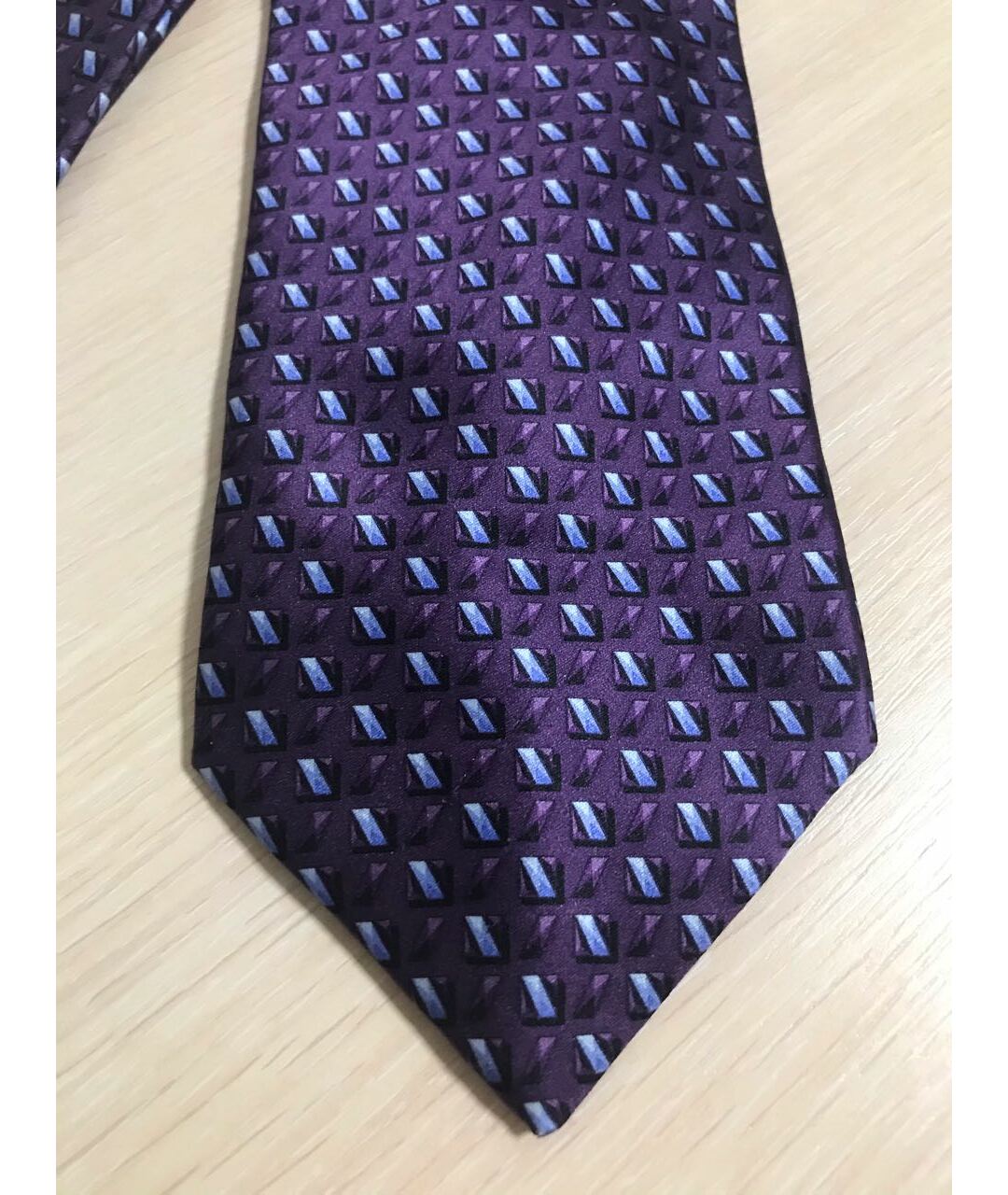 ZILLI Фиолетовый шелковый галстук, фото 4
