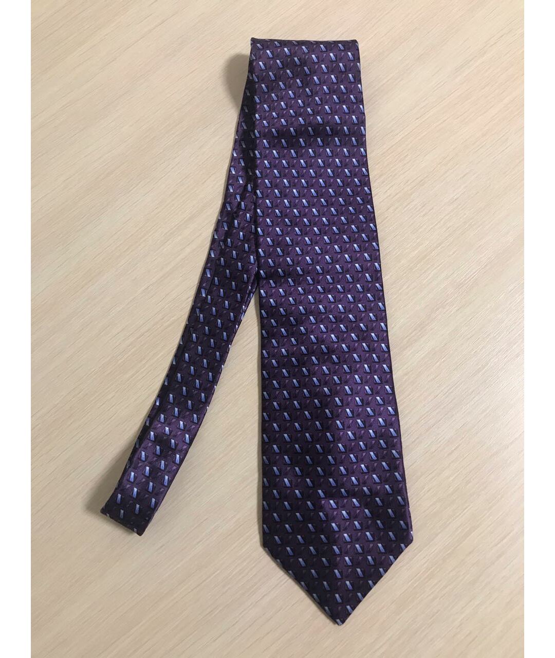 ZILLI Фиолетовый шелковый галстук, фото 2