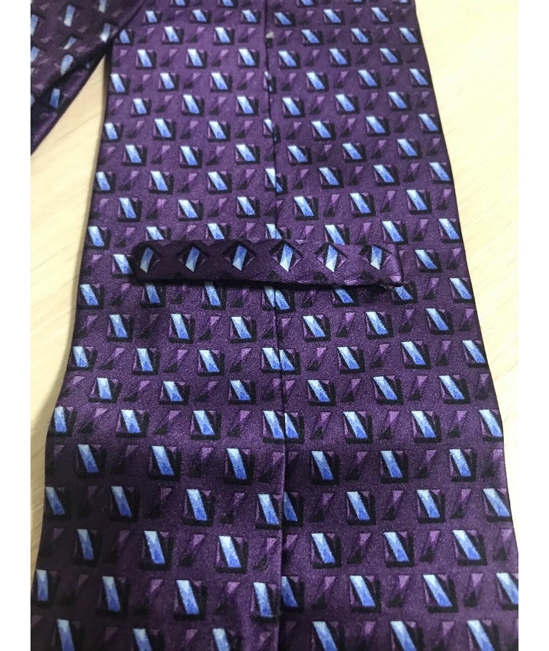ZILLI Фиолетовый шелковый галстук, фото 3