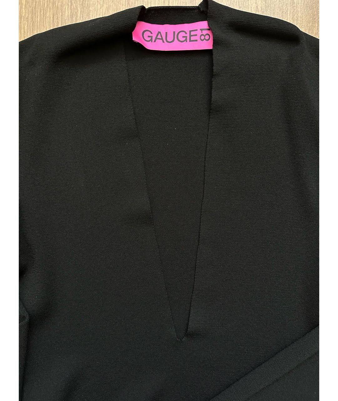 GAUGE81 Черная вискозная блузы, фото 4