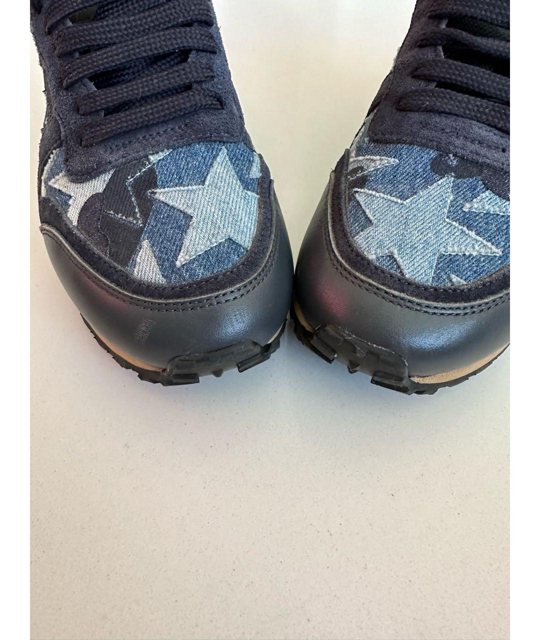 VALENTINO Синие текстильные кроссовки, фото 7