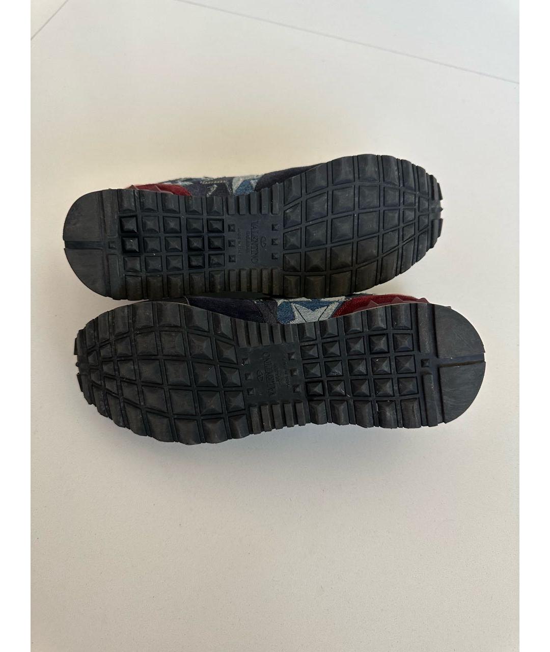 VALENTINO Синие текстильные кроссовки, фото 5