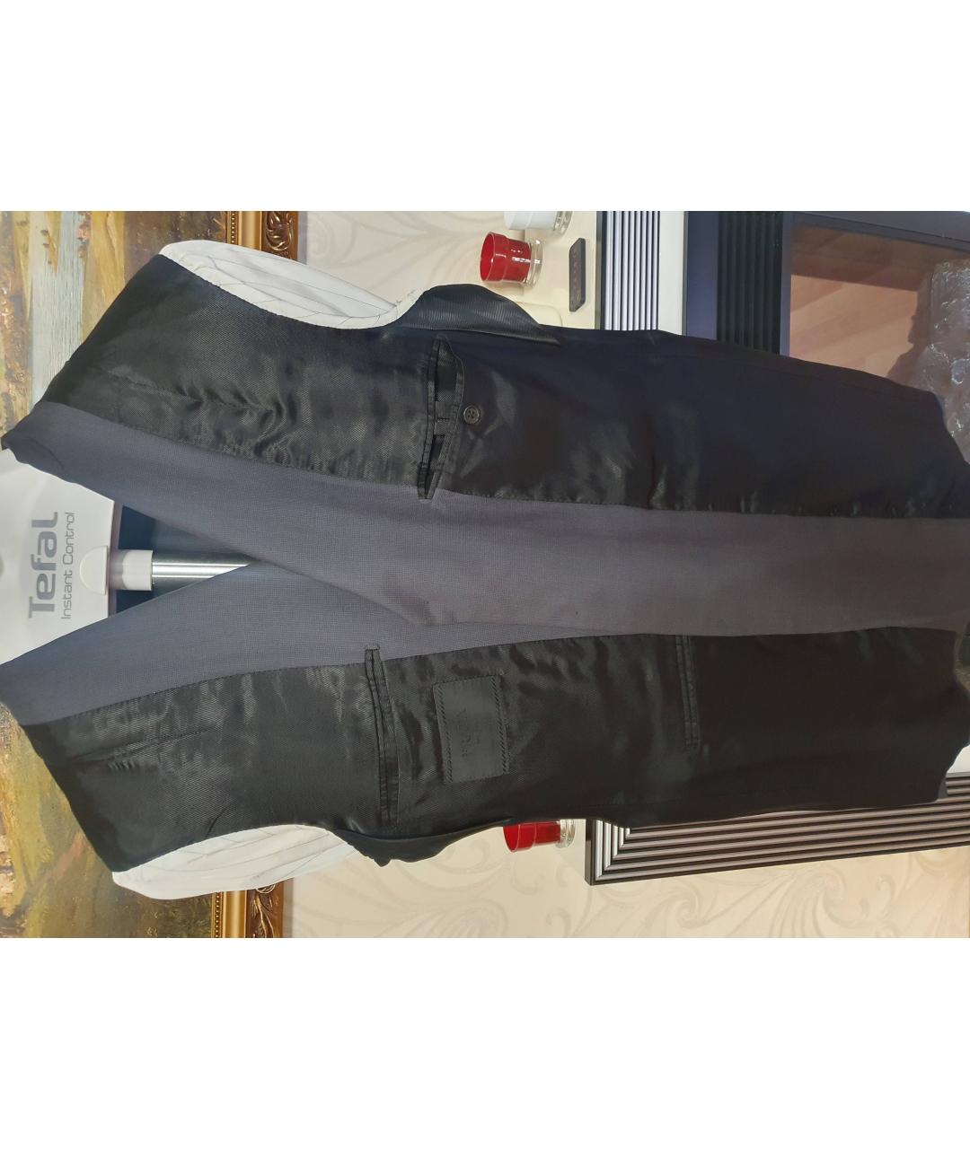 PRADA Серый шерстяной пиджак, фото 3