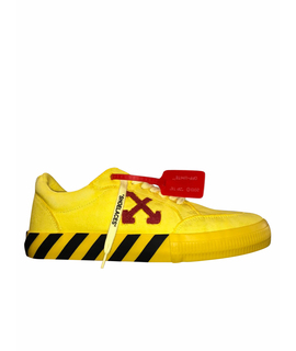 Низкие кроссовки / кеды OFF-WHITE Off-White LOW VULCANIZED SNEAKERS YELLOW RED