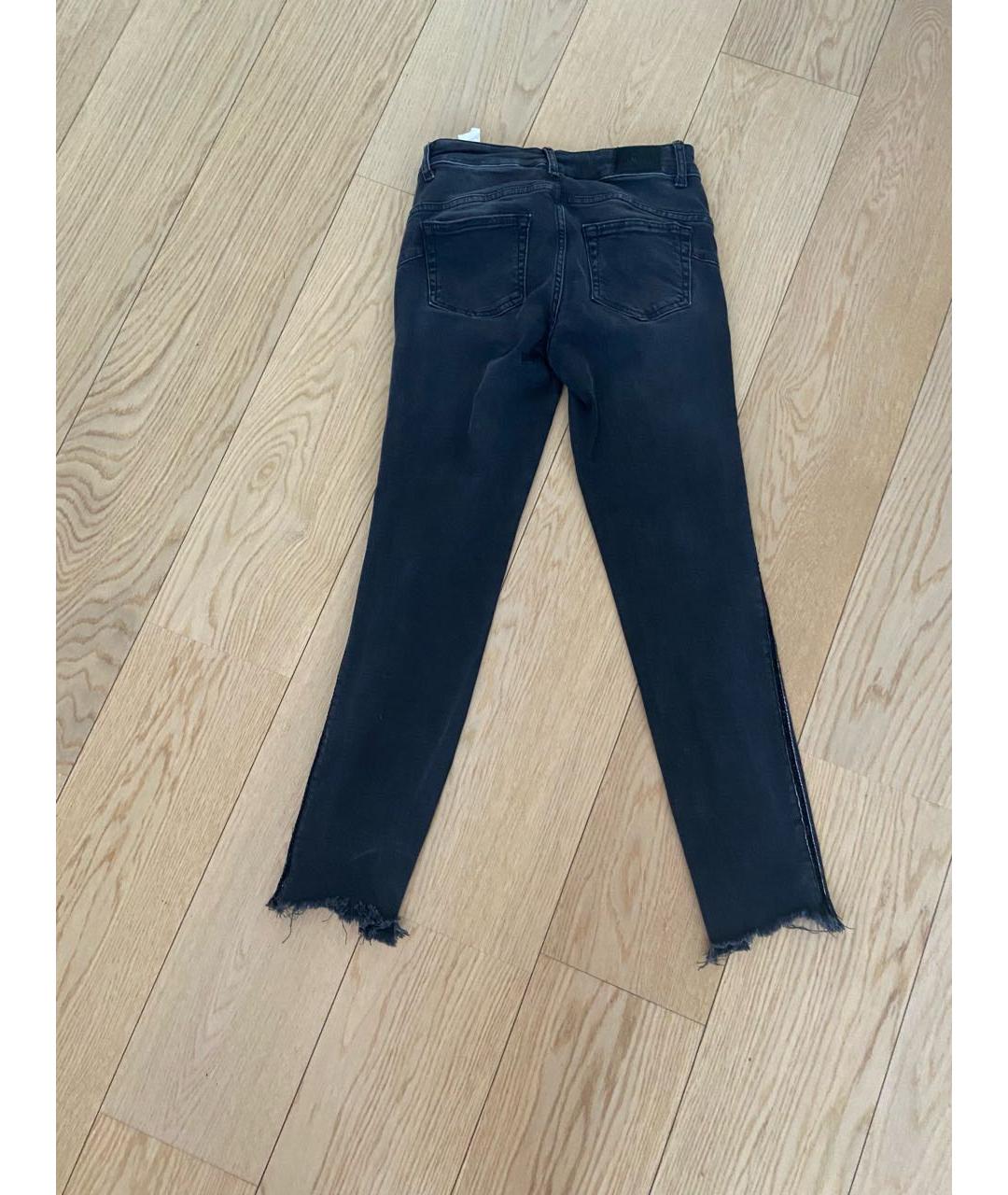 LIU JO Серые хлопко-эластановые джинсы слим, фото 2