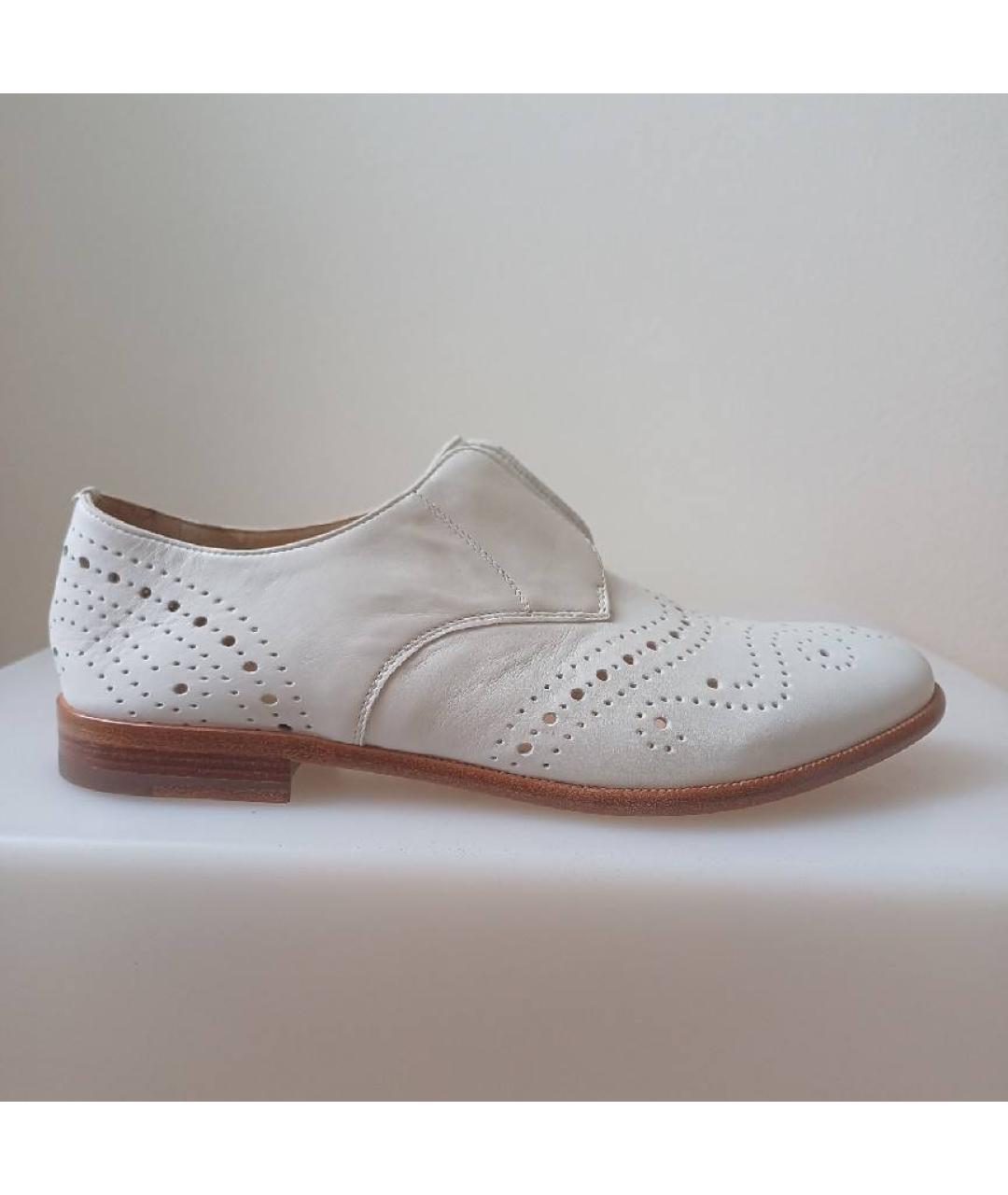 FRATELLI ROSSETTI Белые нубуковые туфли, фото 6