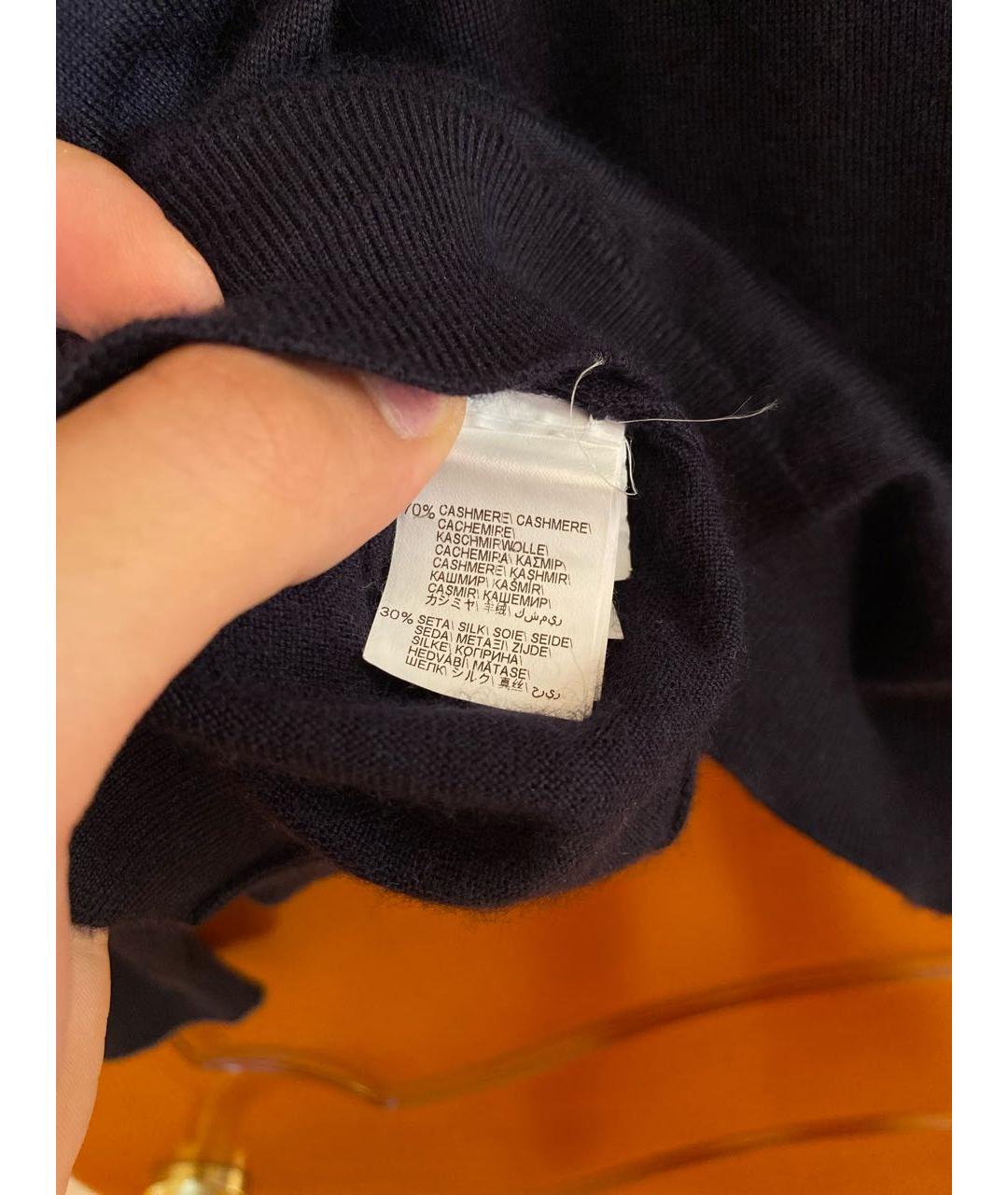 BRUNELLO CUCINELLI Темно-синий кашемировый кардиган, фото 5