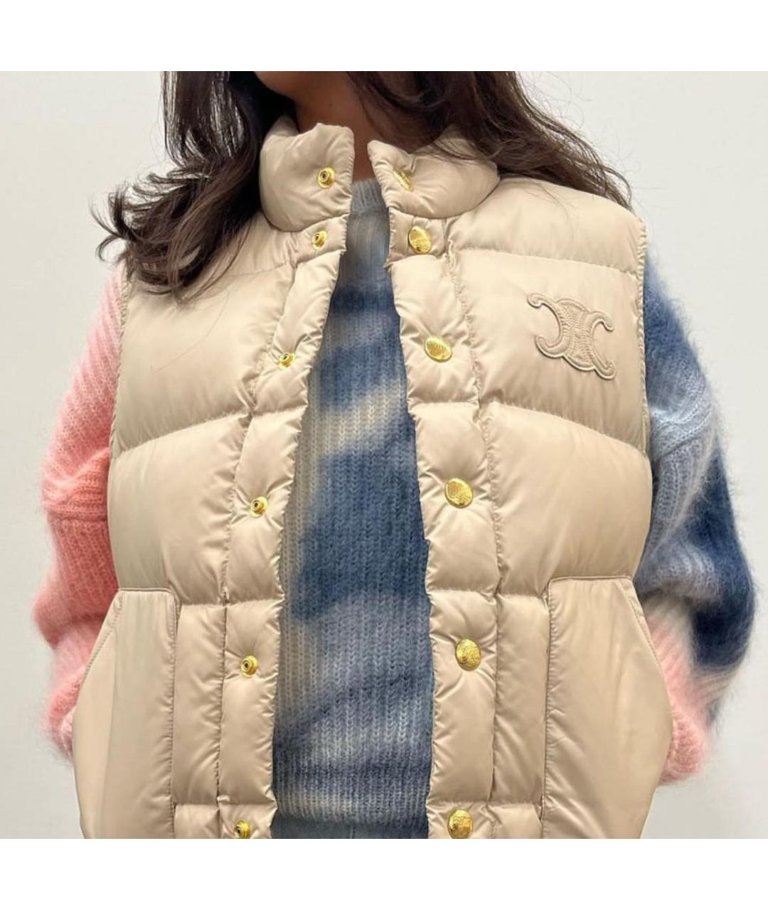 CELINE Бежевый жилет, фото 3
