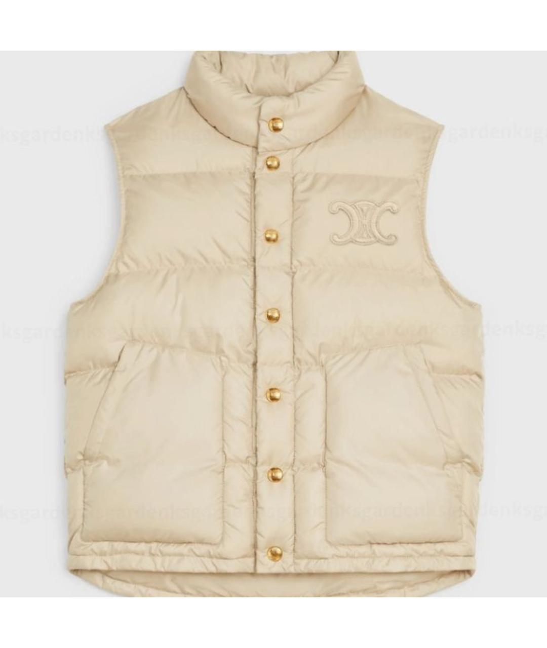 CELINE Бежевый жилет, фото 5