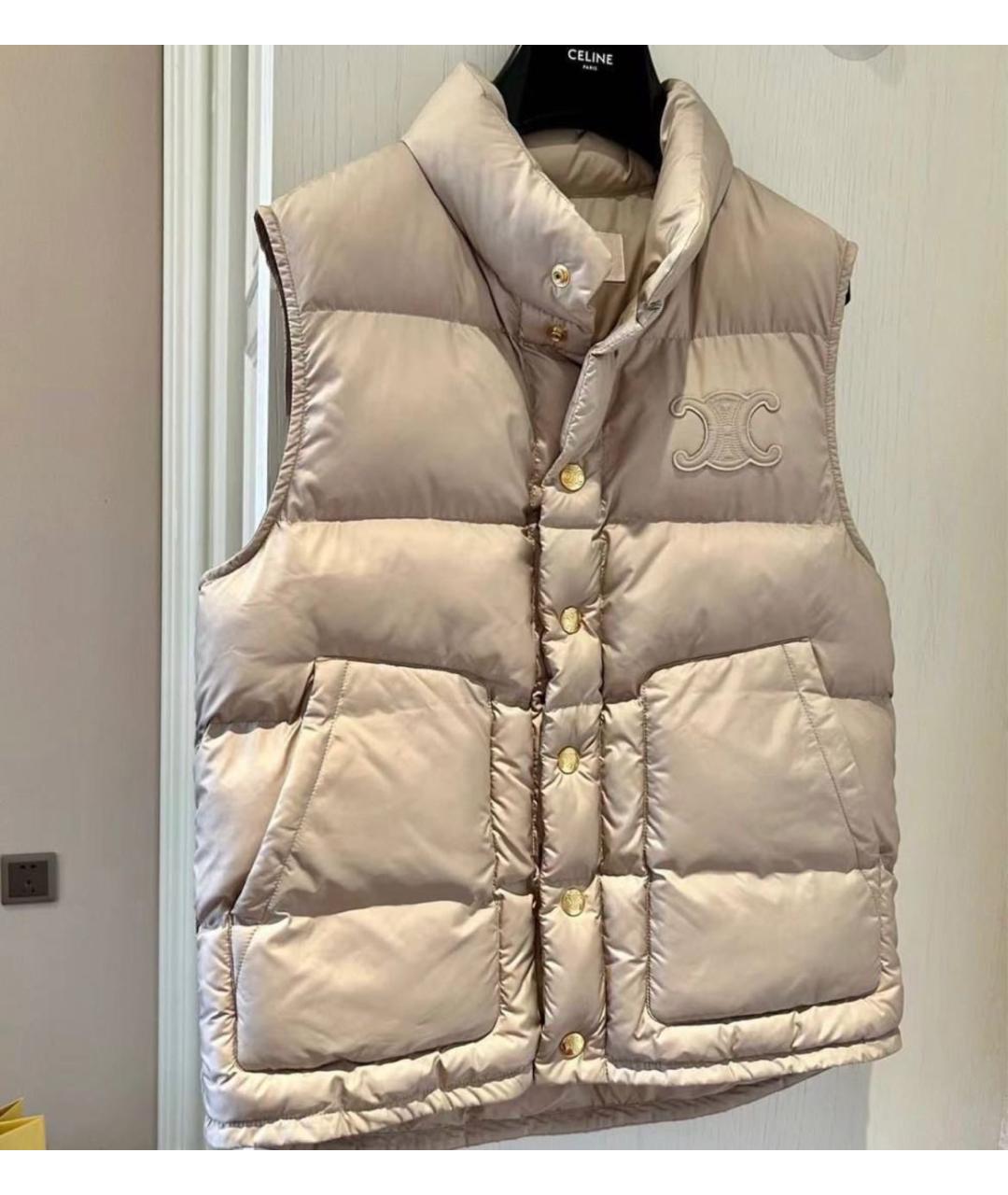 CELINE Бежевый жилет, фото 4