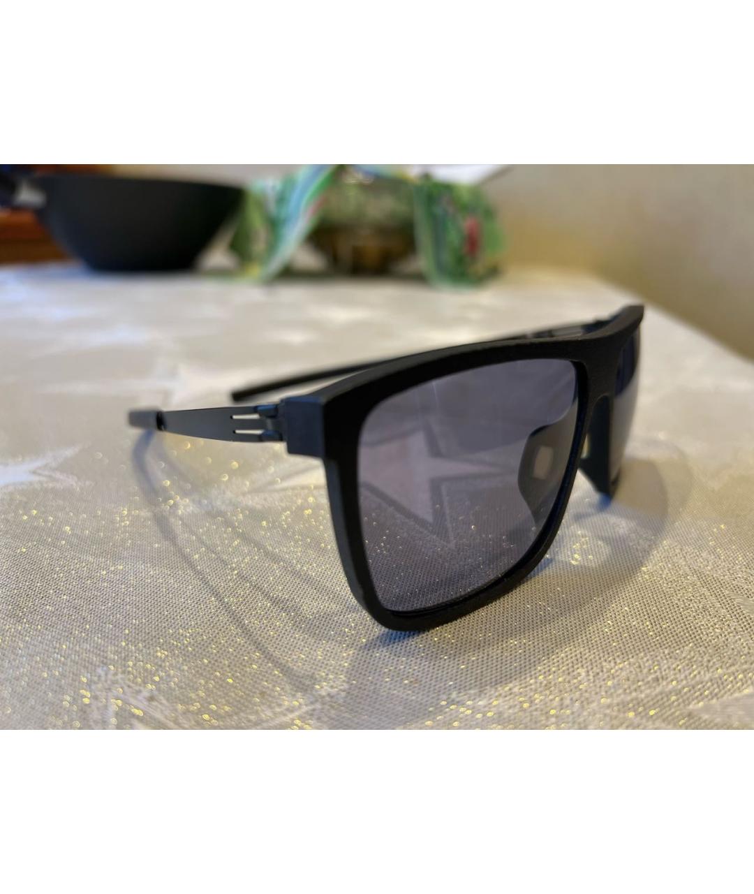 ICBERLIN Черные пластиковые солнцезащитные очки, фото 3