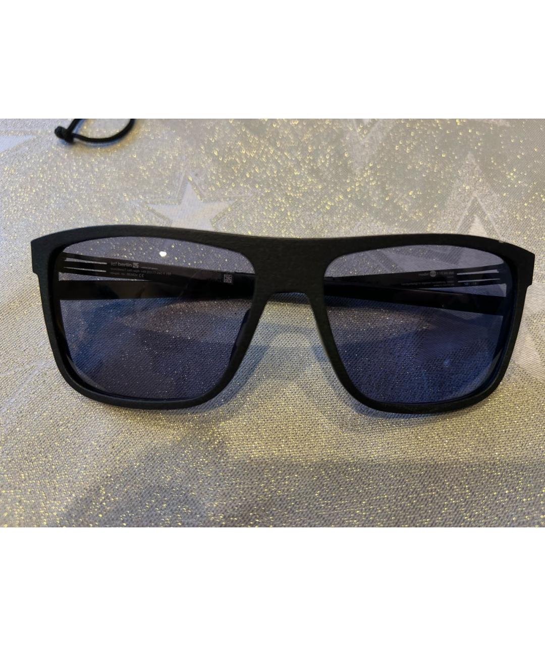 ICBERLIN Черные пластиковые солнцезащитные очки, фото 5