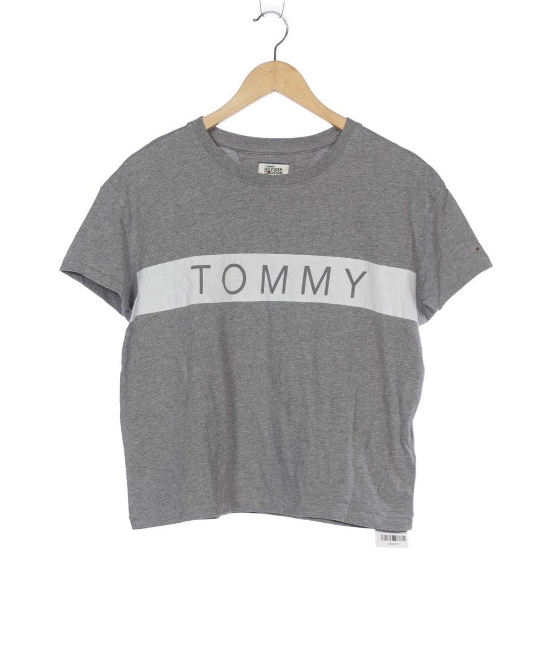 TOMMY HILFIGER Серая хлопковая футболка, фото 5