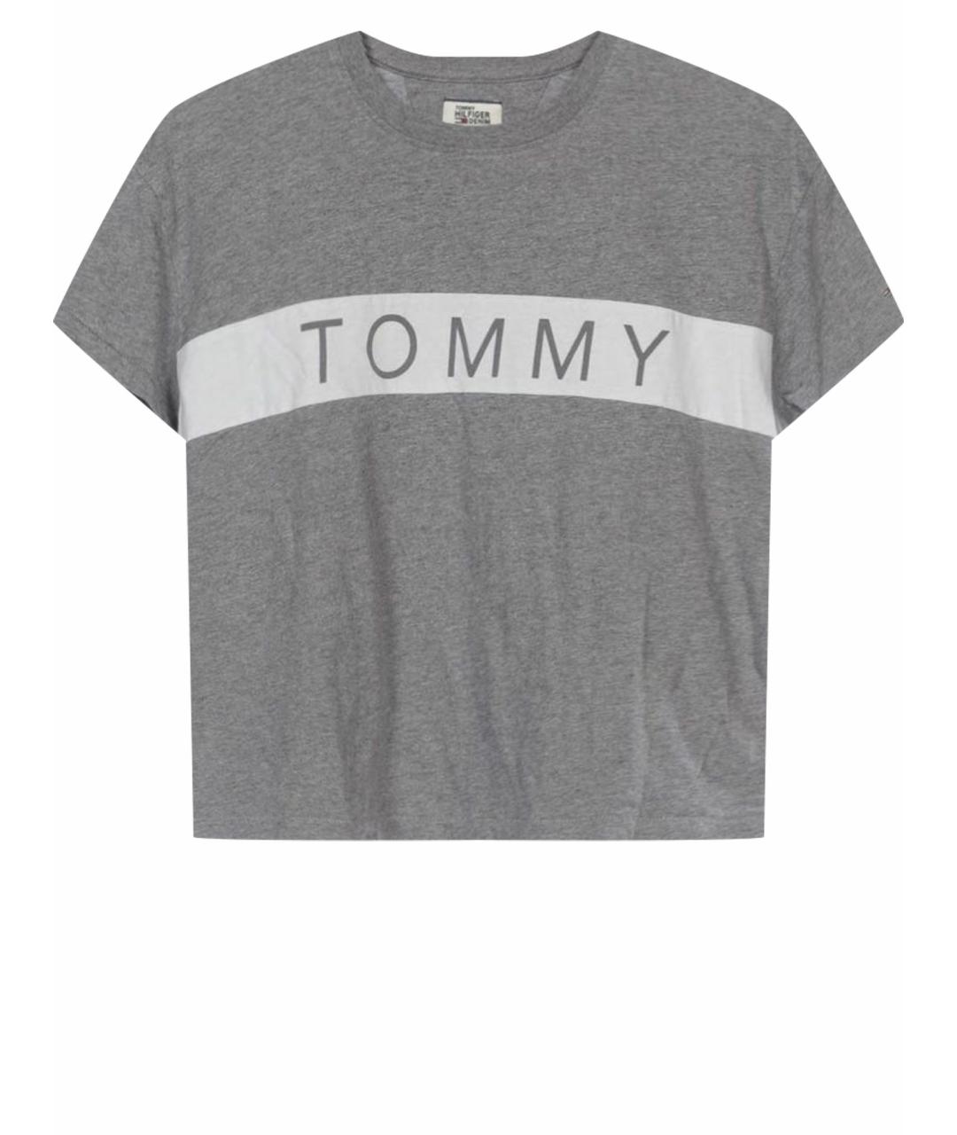 TOMMY HILFIGER Серая хлопковая футболка, фото 1