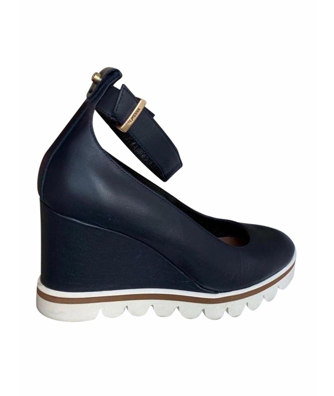 MAX&CO Темно-синие кожаные туфли, фото 1