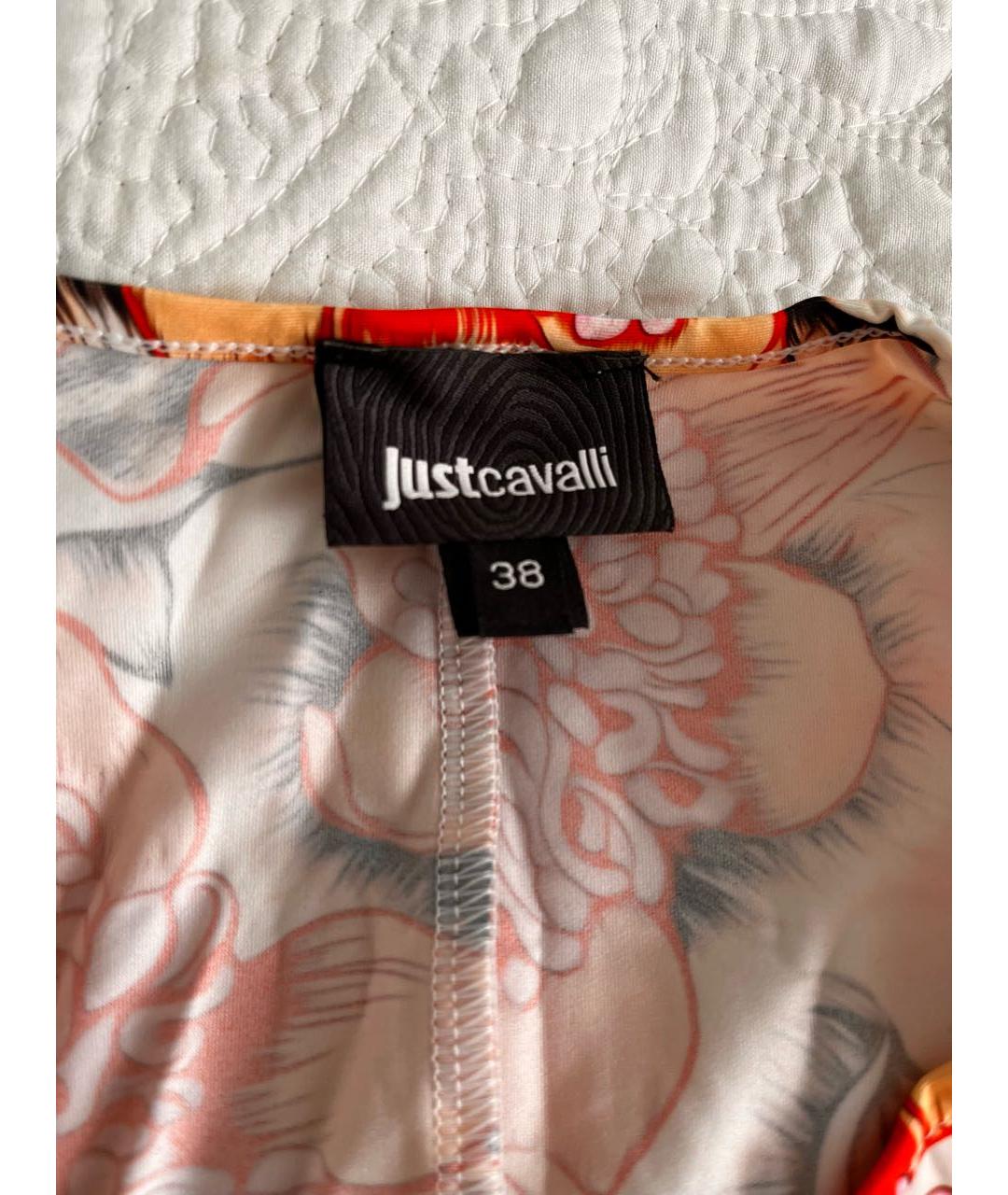 JUST CAVALLI Мульти полиэстеровое повседневное платье, фото 3