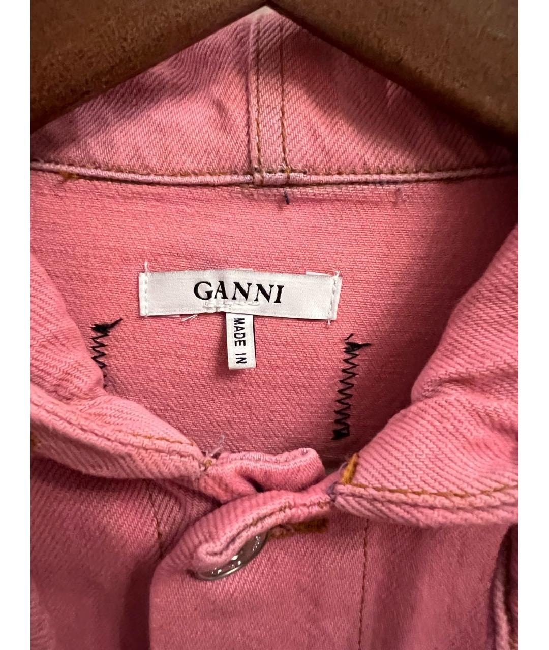 GANNI Розовая деним куртка, фото 3