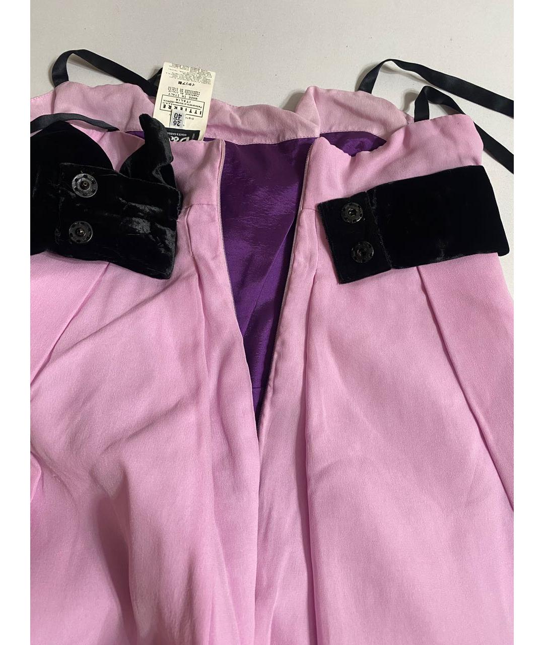 DOLCE&GABBANA Розовое шелковое вечернее платье, фото 6