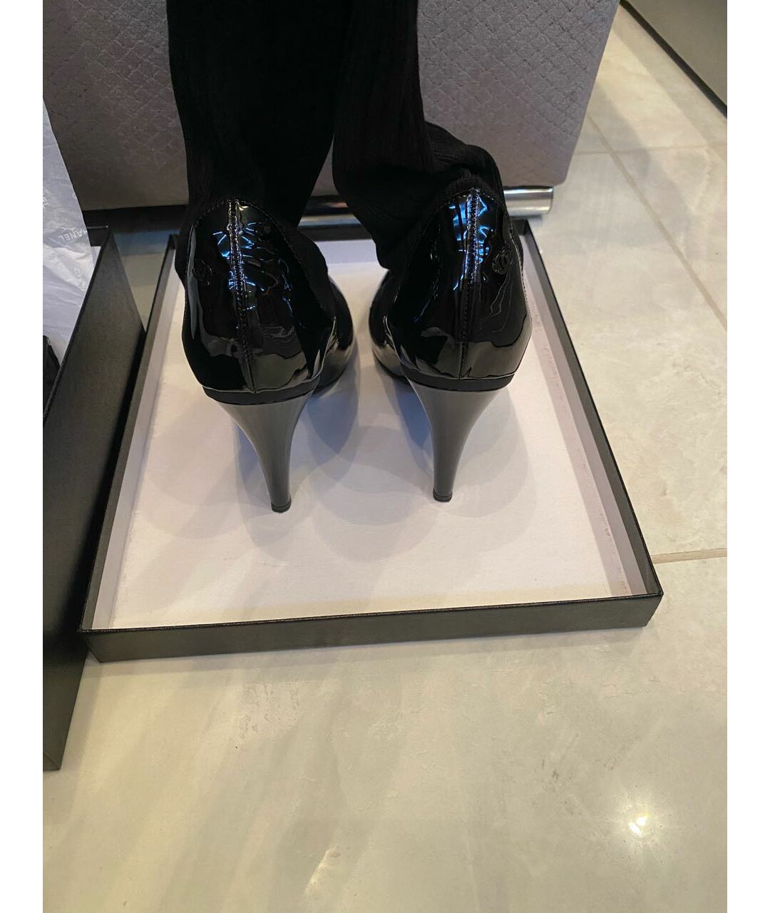 CHANEL PRE-OWNED Черные туфли, фото 3