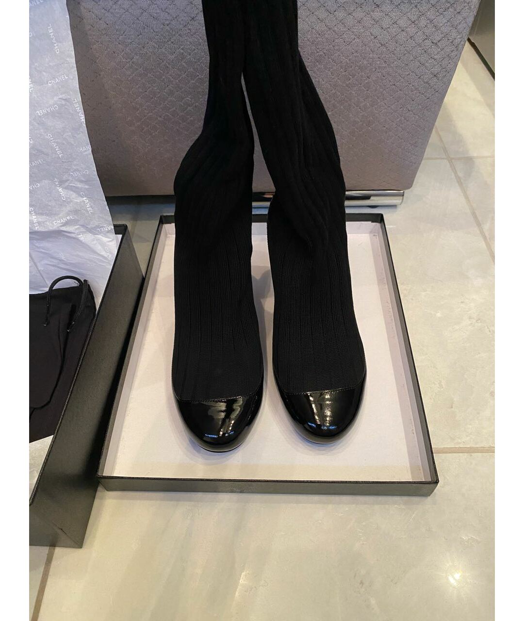 CHANEL PRE-OWNED Черные туфли, фото 9