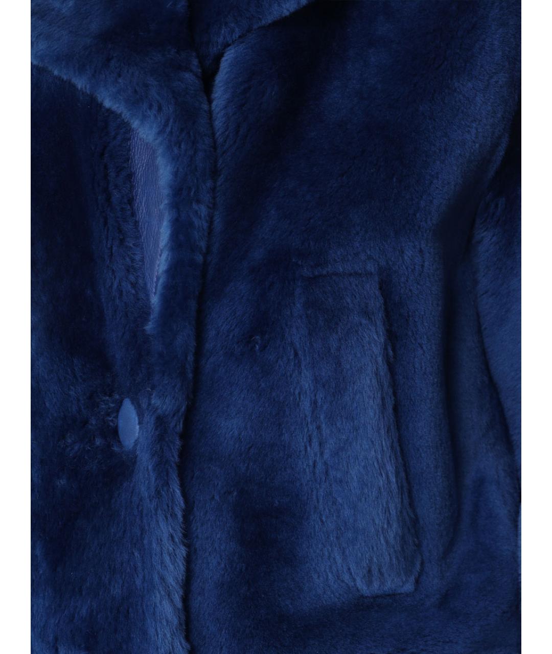 YVES SALOMON Синяя шуба, фото 5